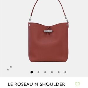 NEW/UNUSED - Longchamp ‘LE ROSEAU’ M Shoulder Bag (CHESTNUT)